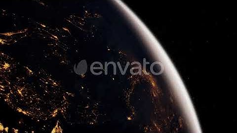 Earth Globe Planet From Space Orbit | Motion Graphics - Envato elements