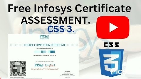 CSS 3 Infosys Springboard , Assessment Solution , Free Course Certification.( With 65% Result ).
