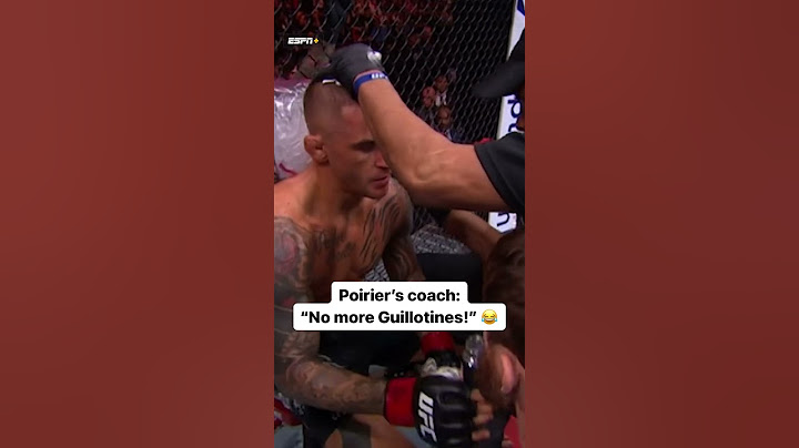 Dustin Poirier’s corner told him to stop the Guillotine attempts after the 1st round 😆 #shorts