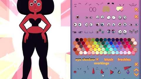 Steven Universe: Garnet Toturial On Gemsona Maker!