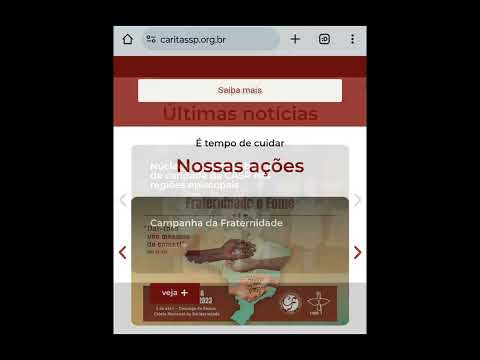 "Caritas SP - completando 56 anos de trabalho"