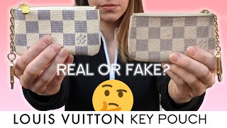 Louis Vuitton key chain pouch real VS fake