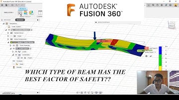 STATIC STRESS SIMULATION ON DIFFERENT TYPES OF BEAMS WITH THE SAME LOAD IN AUTODESK FUSION 360