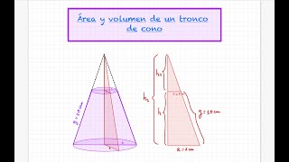 Área y volumen de un tronco de cono (2º y 3º ESO)