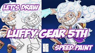 Full LET'S DRAW LUFFY'S GEAR 5 - SPEED PAINT News