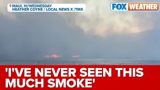 'I've Never Seen This Much Smoke': US Coast Guard Scanning Waters Near Maui For Wildfire Survivors
