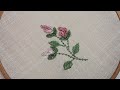 Elegant Roses  Dimensional stitches Rose Embroidery