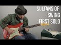 "Sultans of Swing" First Solo Guitar Lesson - Dire Straits, Mark Knopfler