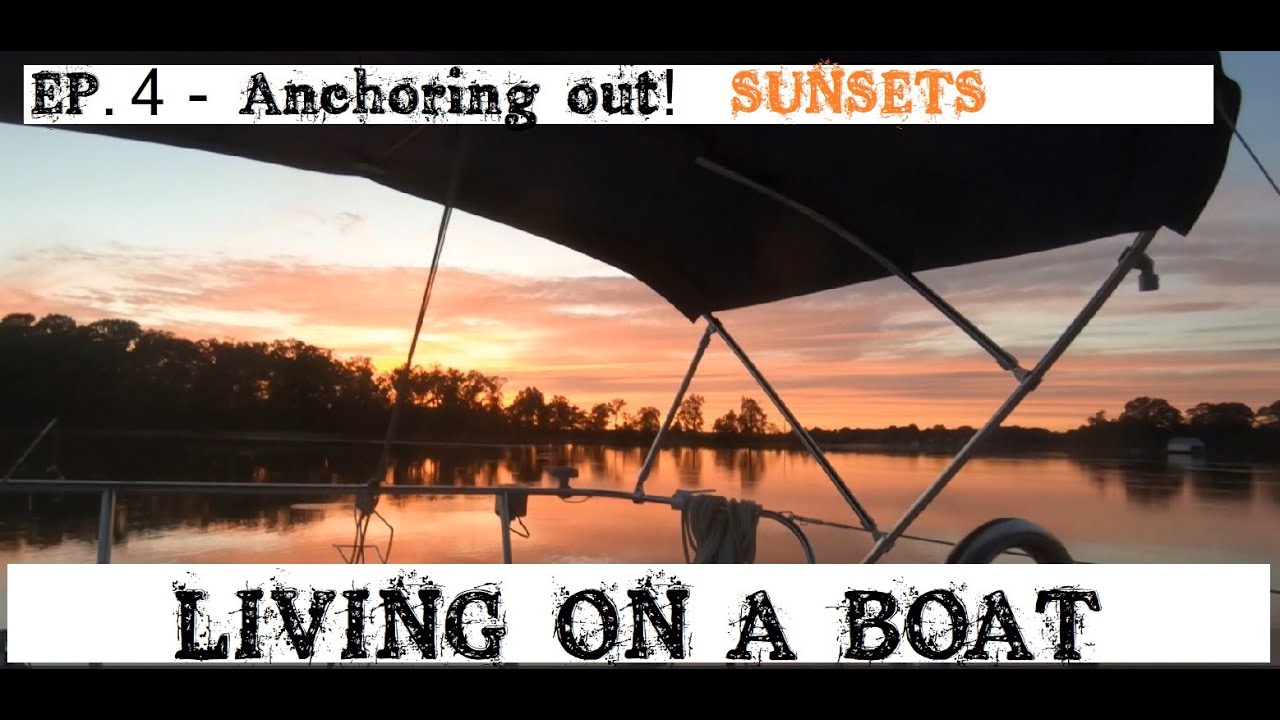⁣Episode 4: Anchoring Out Chesapeake Bay Sunsets - Living on a Sailboat - Living & Retiring Early