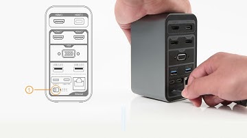 How to connect your laptop with 3 monitors with Choetech 15 in 1 USB C docking hub