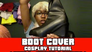 Nel's Cosplay Boot Cover Tutorial (Part 3) : Sewing and Pinning