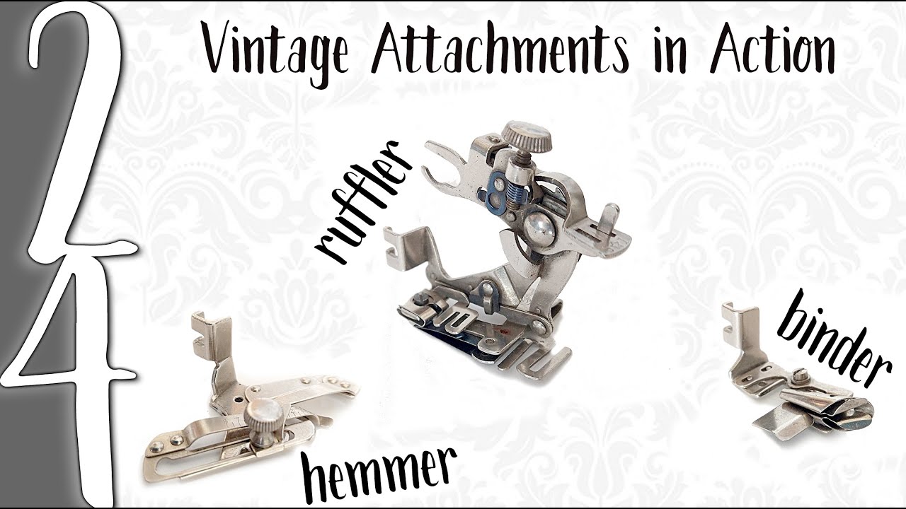 SINGER SIMANCO 120914 Feller Foot 4mm Vintage Sewing Machine Attachment Hemmer