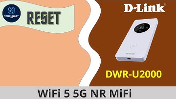 D-Link DWR-U2000 WiFi 5 5G NR MiFi : How to Reset back to Factory Default Settings