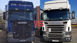 Сравнение Scania R500 V8 vs R420
