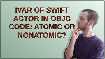 ivar of Swift Actor in objc code: atomic or nonatomic?