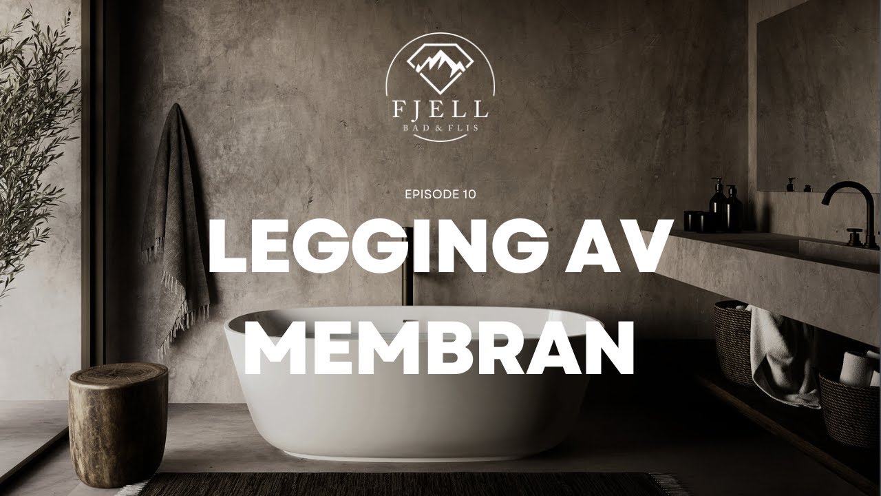 Totalrenovering av bad - Fase 10: Legging av membran (vegg og gulv)