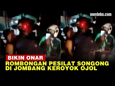 Ugal-ugalan Rombongan Pesilat Songong Keroyok Ojol di Jombang, Berakhir Dipenjara!