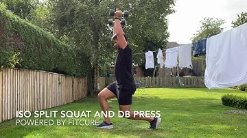 ISO Split Squat + DB Press