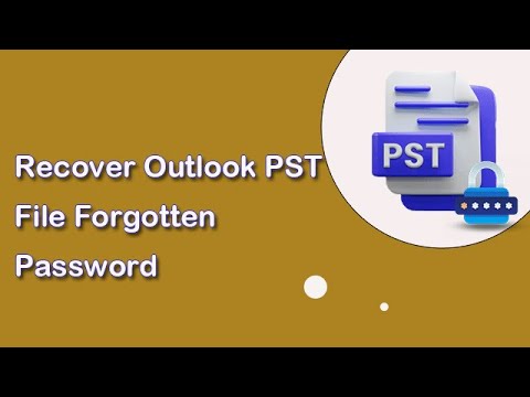 Recover Outlook PST File Forgotten Password | PST Password Recovery Software | Unlock PST File