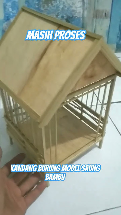 kandang burung model saung (masih proses)#diy #unik #kreatif #woodworking #kandangburung