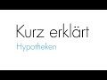 Kurz erklärt: Hypotheken