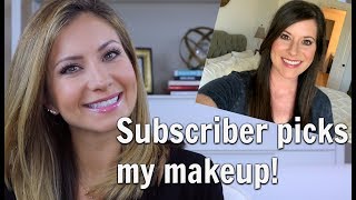 Subscriber Picks My Makeup | Quick Easy Everyday Glam