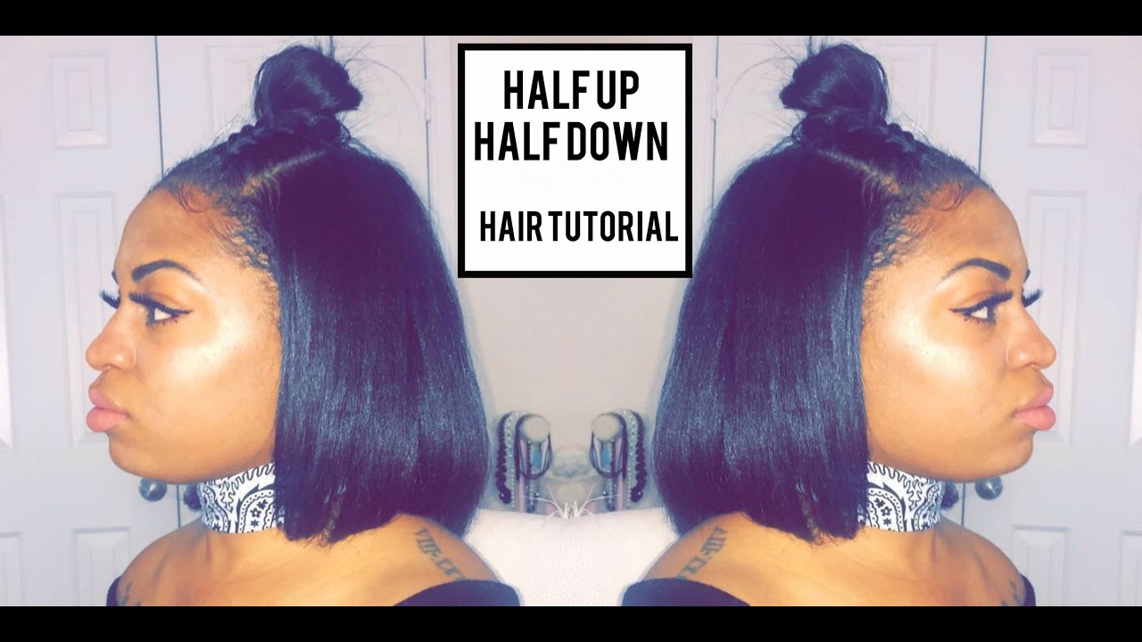 Half Up/Half Down Tutorial on Natural Hair YouTube