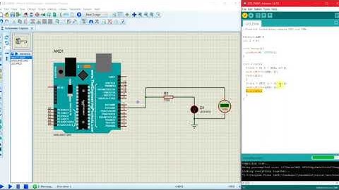 Project Pengontrol Cahaya LED Dengan Sinyal PWM, Menggunakan Aplikasi Proteus 8 dan Arduino IDE