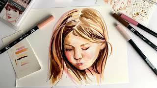 Tombow Portrait Tones Dual Brush Set