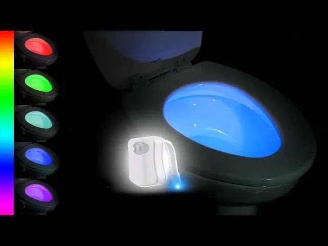 LUOMs 2 Pcs Toilet LED Night Light, TL01 Human Bodies Induced