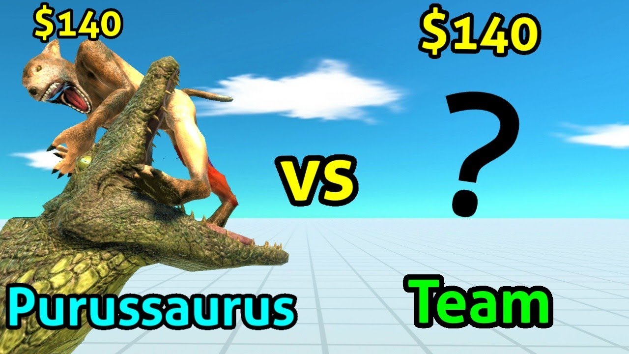 Purussaurus vs Random team same price ARBS Animal revolt battle simulator