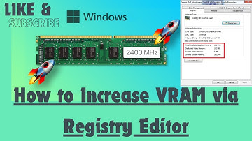 How to Increase VRAM via Registry Editor
