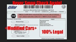 How to Avoid Smog Check in California! 100% Legal!