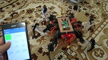 Hexapod remote control using bluetooth
