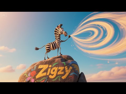 🎨🦓 Ziggy Zebra Paints the Sky | Colorful Baby Rhyme & Art Song