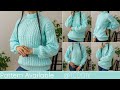 How to Crochet: Turtleneck Sweater | Pattern & Tutorial DIY