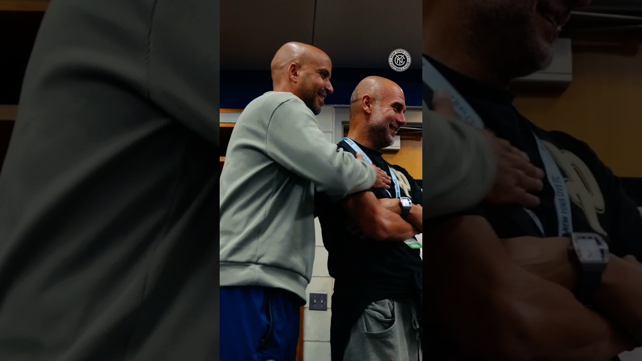 The legendary Pep 🗣️ #nycfc #mls #pepguardiola #pep #mancity #manchestercity #soccer #soccershorts