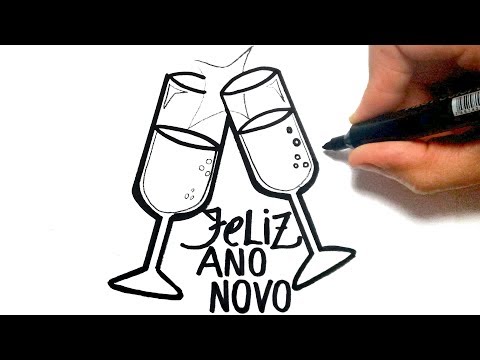 Vídeo: Como Desenhar Um Cartão Simples De Ano Novo