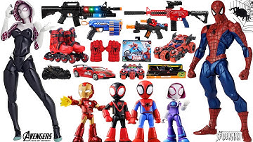 Unboxing Marvel Spidey and His Amazing Friends Toy Collection | Spider-Man Toys Review｜ASMR