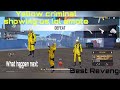 Yellow criminal showing us emote 😤🤬😡 | Best Revenge | The AXORUSH#freefire #freefirebattleground