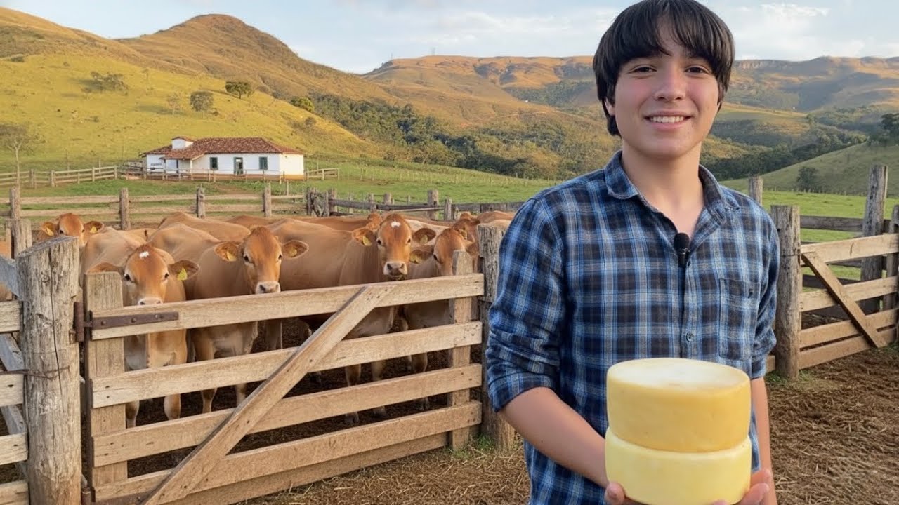 COM APENAS 15 ANOS ELE PRODUZ QUEIJO, CUIDA DO SÍTIO E AINDA ESTUDA