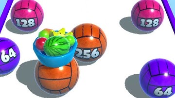 Ball Merge 2048 | 2048k Gameplay Android, iOS levels 107