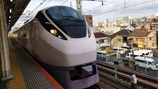 [ジョイント音最高！]E657系 K19編成 特急ひたち3号仙台行が三河島駅2番線を通過するシーン
