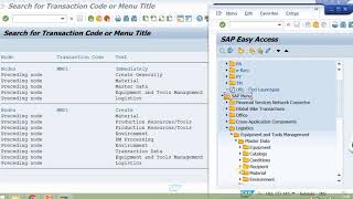 Full How to find menu path for any SAP T Code Update