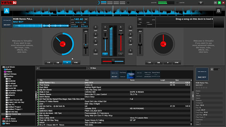 Hướng dẫn sử dụng virtual dj 8 tai nhac ve