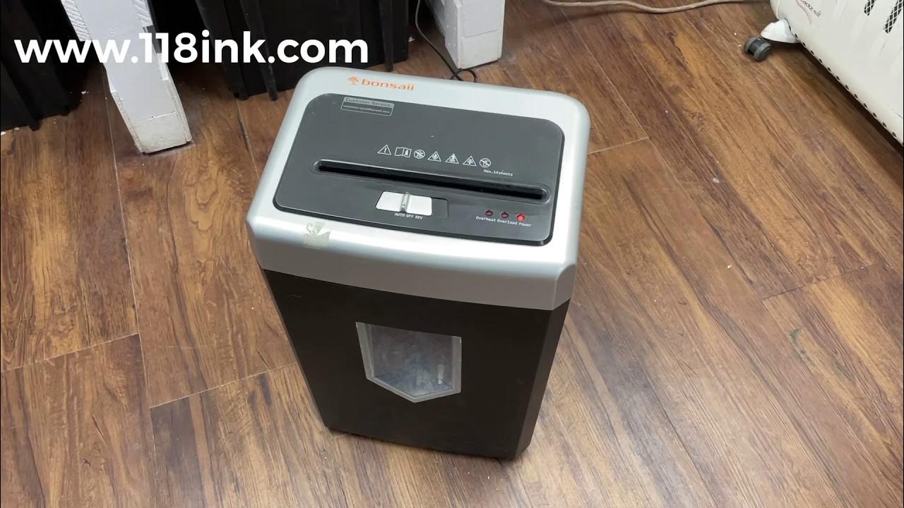 How To Unblock / Lubricate Or Oil A Bonsaii Paper Shredder C169B The