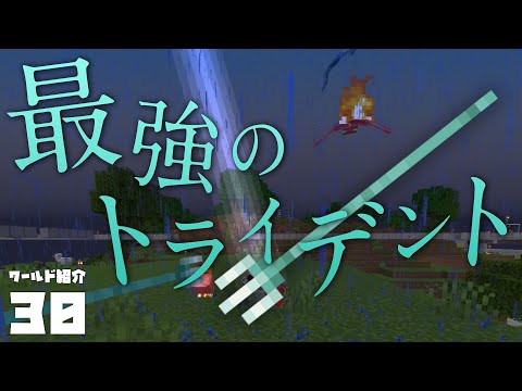 マイクラ 最強のトライデントの作り方 Minecraft 1 14 Je ワールド紹介 30 Youtube