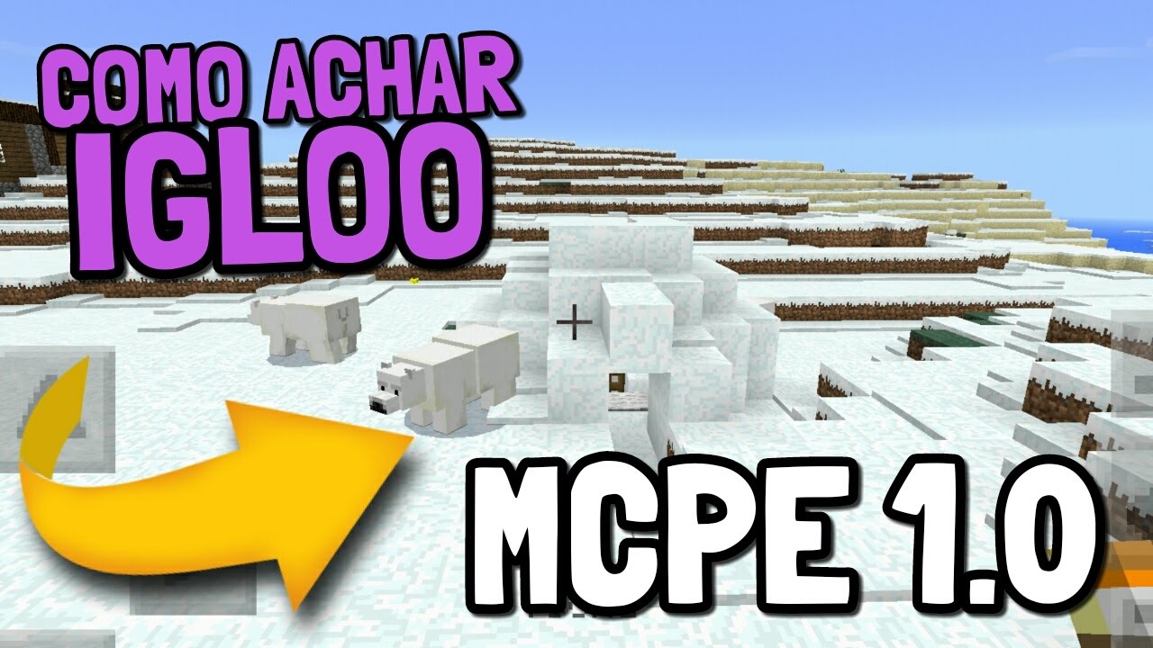 Minecraft passagem secreta do iglu e mapa do tesouro #minecraft