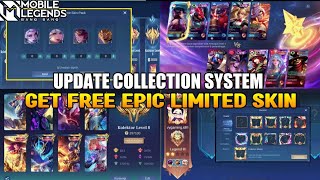 UPDATE COLLECTION SYSTEM | GET FREE EPIC LIMITED SKIN, AVATAR BORDER, LOADING SCREEN, TITTLE -MLBB