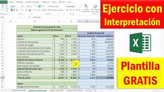 Análisis Horizontal del ESTADO DE SITUACIÓN FINANCIERA en Excel y con interpretación by Felipe Delgado 1,926 views 2 weeks ago 13 minutes, 39 seconds